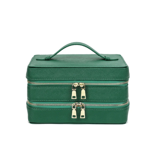 Cherloi Saffiano Leather Jewelry Case